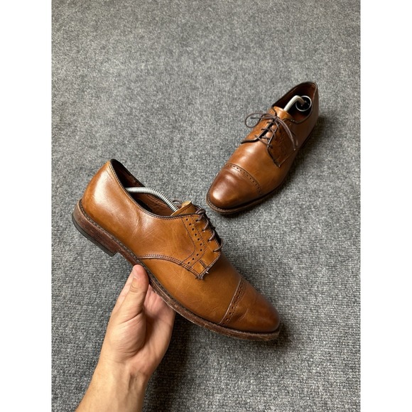 Mens Oxfords Allen Edmonds Clifton 3358 Walnut Brown Leather, Size US 11.5 - Picture 1 of 8